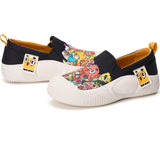 JOY&MARIO Women’s Slip-on Twill Loafers in Blue-65770W