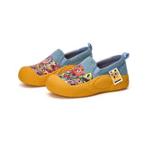 JOY&MARIO Women’s Slip-on Twill Loafers in Blue-65770W
