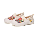 JOY&MARIO Women’s Slip-on Twill Loafers in Blue-65770W