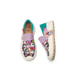 JOY&MARIO Women’s Slip-on Twill Loafers in Rose-65792W