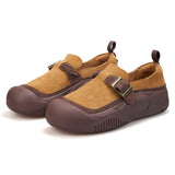 JOY&MARIO Women’s Cow Suede Loafers in Purple-65897W