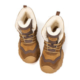JOY&MARIO Women's Leather Slip-on Boots in Coffee-65950W