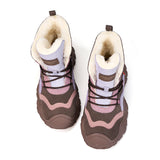 JOY&MARIO Women's Leather Slip-on Boots in Coffee-65950W