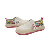 JOY&MARIO Women’s Slip-on Fabric Loafers in Beige-87729W