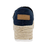 JOY&MARIO Handmade Women’s Slip-On Espadrille Denim Loafers Wedges in Denim-A86118W JOYANDMARIO