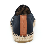JOY&MARIO Handmade Women’s Slip-On Espadrille Fabric Loafers Flats in Navy-A01602W JOYANDMARIO