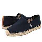 JOY&MARIO Handmade Women’s Slip-On Espadrille Fabric Loafers Flats in Navy-A01602W JOYANDMARIO