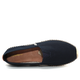 JOY&MARIO Handmade Women’s Slip-On Espadrille Fabric Loafers Flats in Navy-A01602W JOYANDMARIO