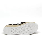 JOY&MARIO Handmade Women’s Slip-On Espadrille Linen Loafers Wedges in Black-AE006W JOYANDMARIO