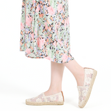 JOY&MARIO Handmade Women’s Slip-On Espadrille Mesh Loafers Flats in Beige-A01129W JOYANDMARIO