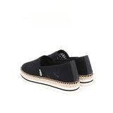 JOY&MARIO Handmade Women’s Slip-On Espadrille Mesh Loafers Platform in Black-A51350W JOYANDMARIO