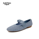 Joy&mario Women’s Slip-On Weave Flats Shoes -79255W