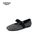 Joy&mario Women’s Slip-On Weave Flats Shoes -79255W