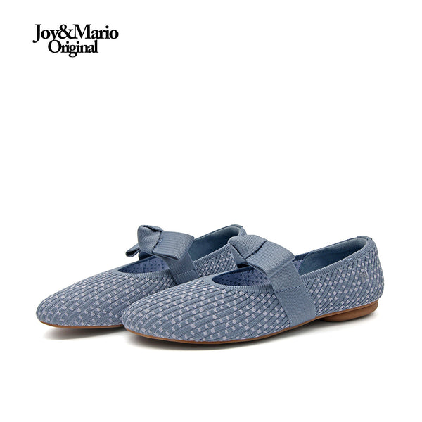 Joy&mario Women’s Slip-On Weave Flats Shoes -79255W