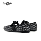 Joy&mario Women’s Slip-On Weave Flats Shoes -79255W