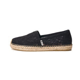 Load image into Gallery viewer, JOY&amp;MARIO Handmade Women’s Slip-On Espadrille Mesh Loafers Flats in Black-05620W