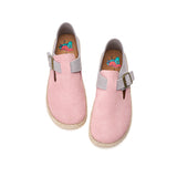 Load image into Gallery viewer, JOY&amp;MARIO Handmade Women’s Slip-On Espadrille Cow Suede Loafers Pink-05651W