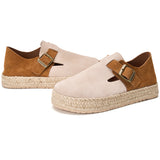 Load image into Gallery viewer, JOY&amp;MARIO Handmade Women’s Slip-On Espadrille Cow Suede Loafers Pink-05651W