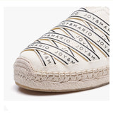 Joy&mario Handmade Women’s Slip-On Canvas Espadrille Shoes-6A5939W