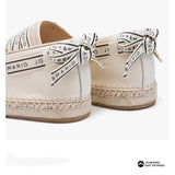 Joy&mario Handmade Women’s Slip-On Canvas Espadrille Shoes-6A5939W