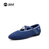 Joy&mario Women’s Slip-On Weave Flats Shoes -79258W