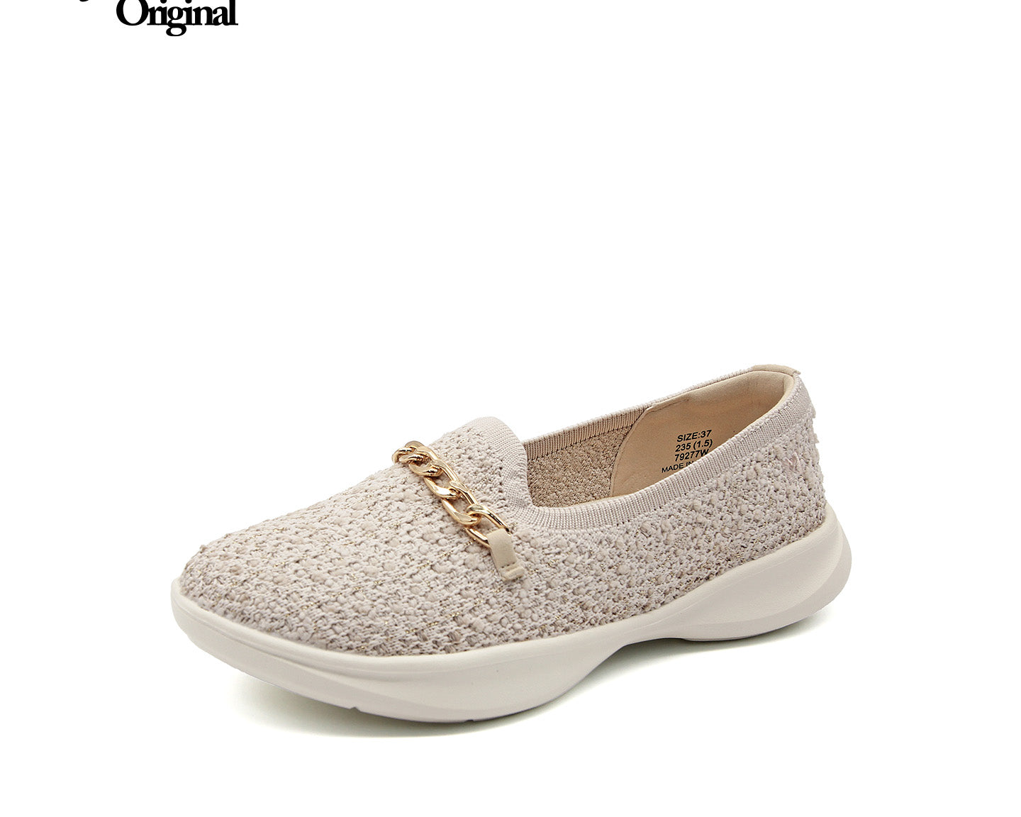 Joy&mario Women’s Slip-On Weave Flats Shoes -79277W