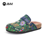 Joy&mario Women’s Slip-On Fabric Birken Slipper Shoes in Ivory-77221W