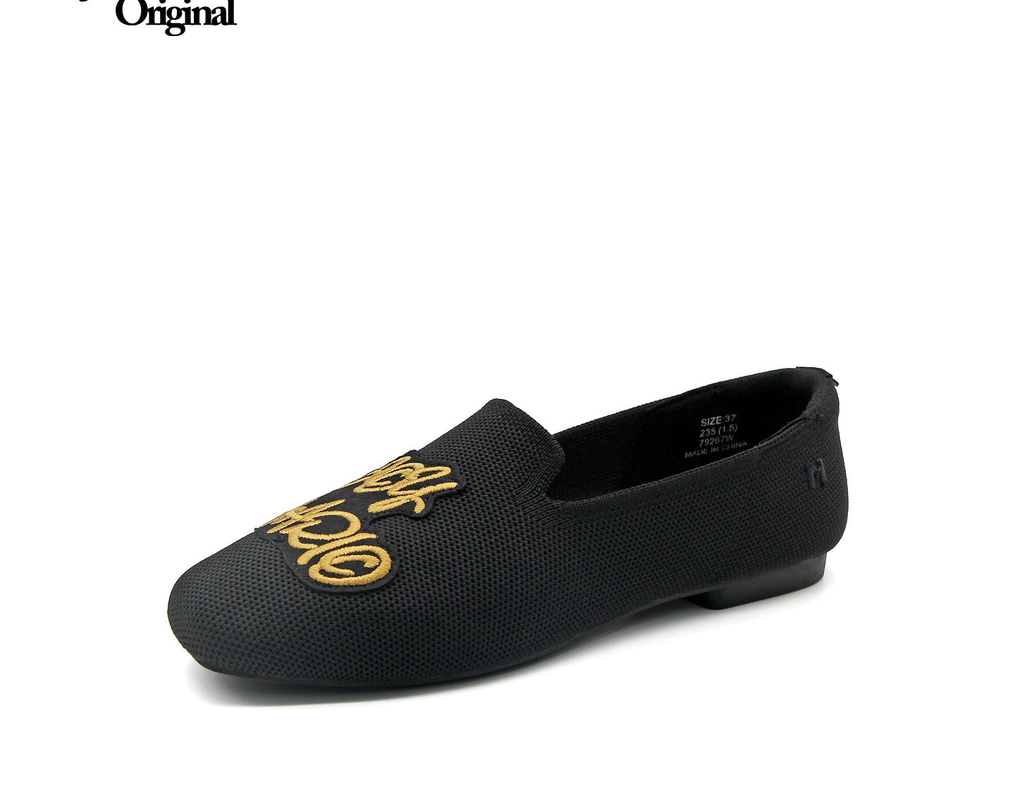 Joy&mario Women’s Slip-On Weave Flats Shoes -79267W