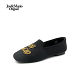 Joy&mario Women’s Slip-On Weave Flats Shoes -79267W