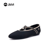 Joy&mario Women’s Slip-On Weave Flats Shoes -79258W