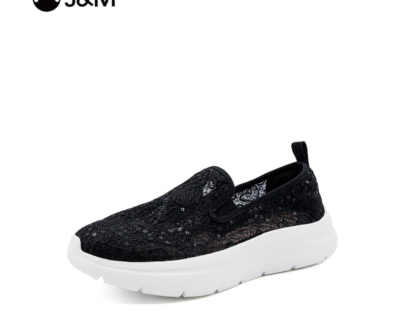 Joy&mario Women’s Slip-on Mesh Walking shoes -78583W