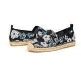 Load image into Gallery viewer, JOY&amp;MARIO Handmade Women’s Slip-On Espadrille Sequins Mesh Loafers in Black-05721W