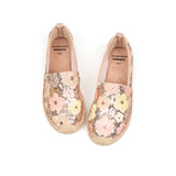 Handmade Women’s Slip-On Espadrille Sequins Mesh Loafers in Champagne-05721W