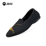 Joy&mario Women’s Slip-On Weave Flats Shoes -79153W