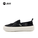 Joy&mario Women’s Slip-on Mesh Platform Loafers Shoes-88150W