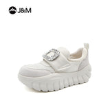 Joy&mario Women’s Slip-on  Mesh Platform Walking Shoes-22335W