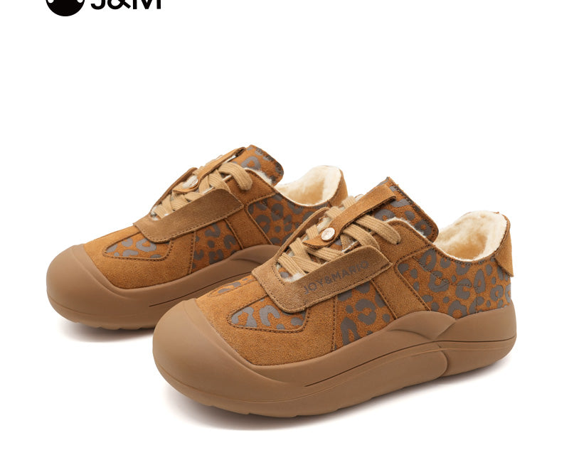 JOY&MARIO Women's Leather Slip-on Boots in Camel-66092W
