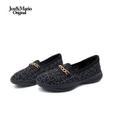Joy&mario Women’s Slip-On Weave Flats Shoes -79277W