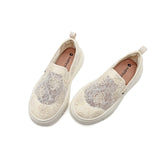 Joy&mario Women’s Slip-on Mesh Platform Loafers Shoes-88150W