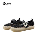 Joy&mario Women’s Slip-on Woven Mesh Loafers Shoes-66189W