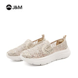 Joy&mario Women’s Slip-on Mesh Walking shoes -76336W