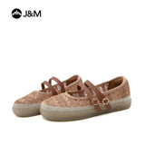 Joy&mario Women’s Slip-on Woven Mesh Loafers Shoes-66187W