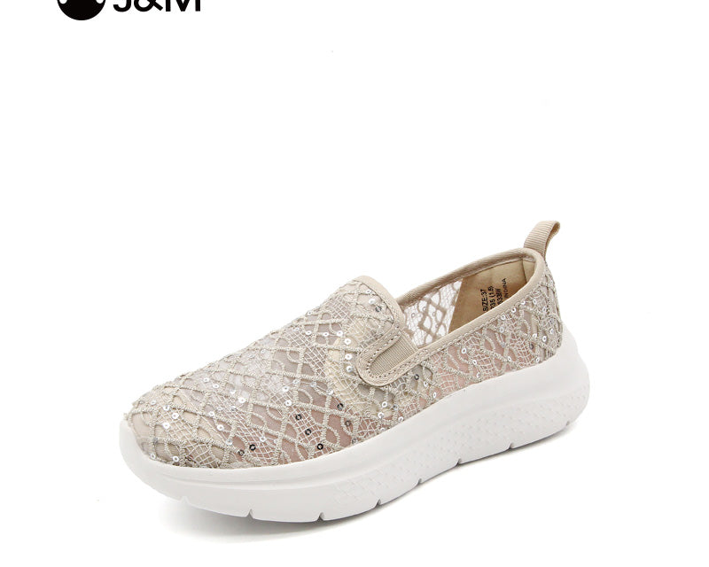 Joy&mario Women’s Slip-on Mesh Walking shoes -76336W