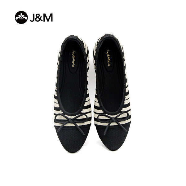 Joy&mario Women’s Slip-On Weave Flats Shoes -79236W