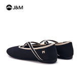 Joy&mario Women’s Slip-On Weave Flats Shoes -79258W