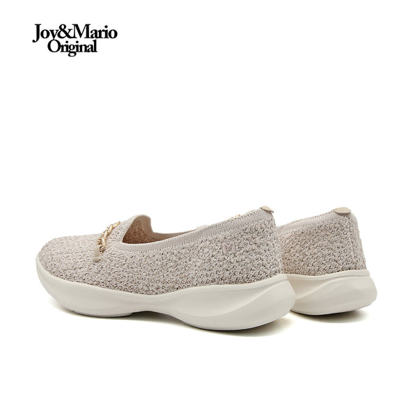 Joy&mario Women’s Slip-On Weave Flats Shoes -79277W