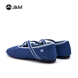 Joy&mario Women’s Slip-On Weave Flats Shoes -79258W