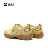 Joy&mario Women’s Slip-on Leather Outdoor Shoes -22181W