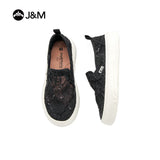 Joy&mario Women’s Slip-on Mesh Platform Loafers Shoes-88150W
