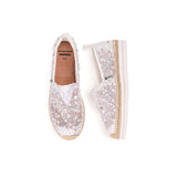 Handmade Women’s Slip-On Espadrille Sequins Mesh Loafers-51555W